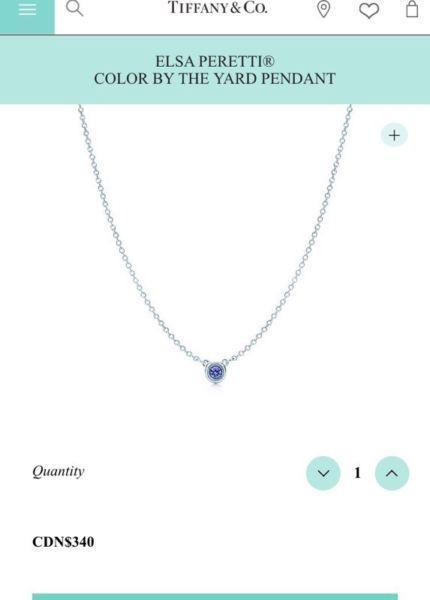 T&CO. COLOR BY THE YARD TANZANITE PENDANT NECKLACE - $250