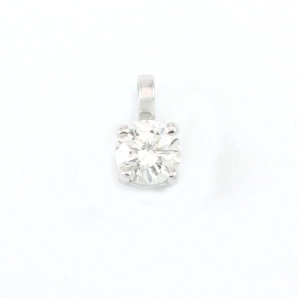 14k White Gold Diamond Pendant (0.52ct tdw, 0.55g) #3234