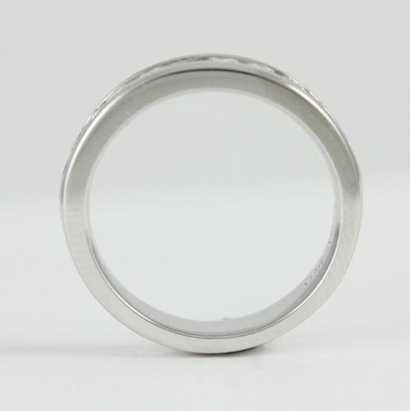 Platinum & diamond wedding ring (estate, 0.50tdw,10 diamond)2834