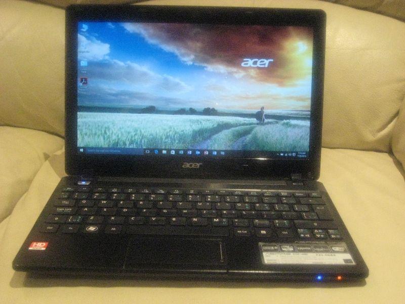 Acer Laptop, AMD C60, 500GB HDD, 4GB RAM, 11.6