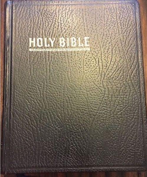 vintage Holy Bible Blue Ribbon New Standard Reference Bible