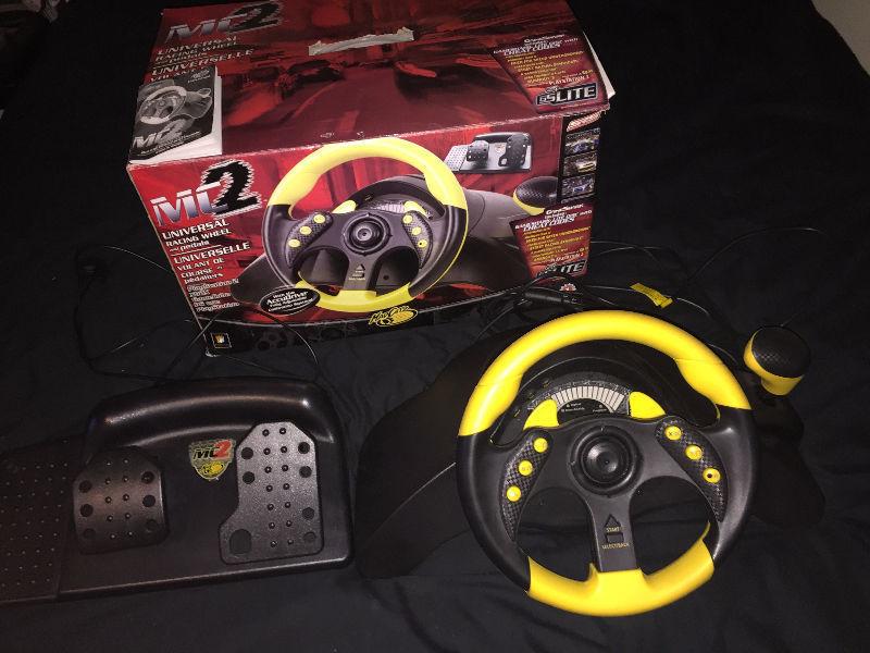 Multi System Mad Catz Racing Wheel w/ box