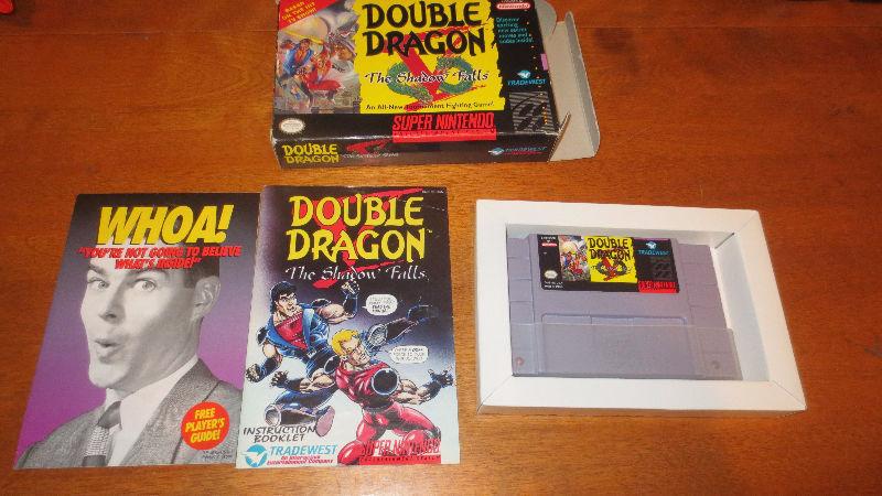 SNES Nintendo Game Double Dragon In box with manual