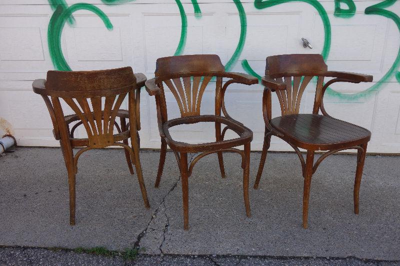 Bentwood Thonet style project chairs - $75 set of five