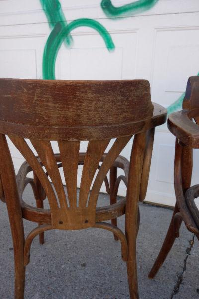 Bentwood Thonet style project chairs - $75 set of five