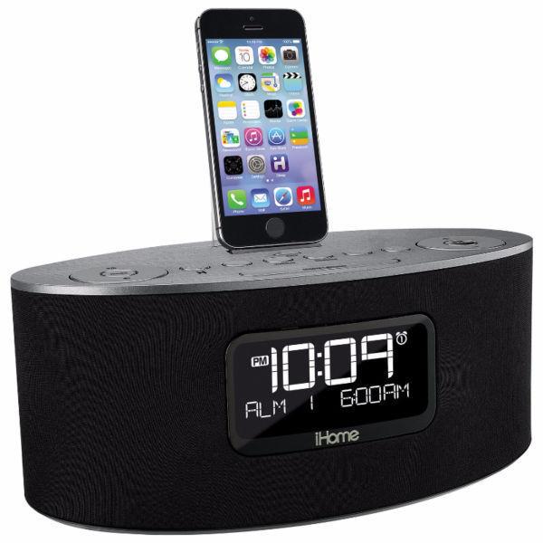 iHome iPhone/iPod Clock Radio Dock - Gunmetal