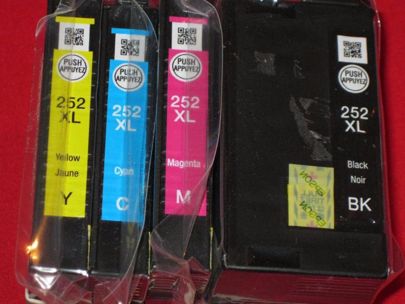 Epson T252XL New Compatible Ink Cartridges (High Yield)BK/C/M/Y