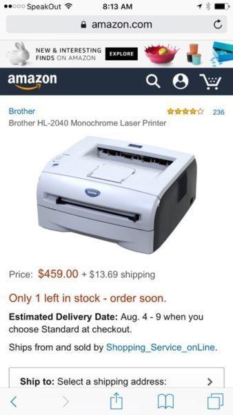 Brother HL 2040 Laser printer