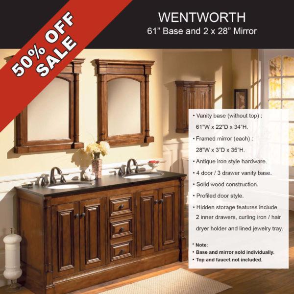 WENTWORTH 61'BASE AND 2 X 28' MIRROR