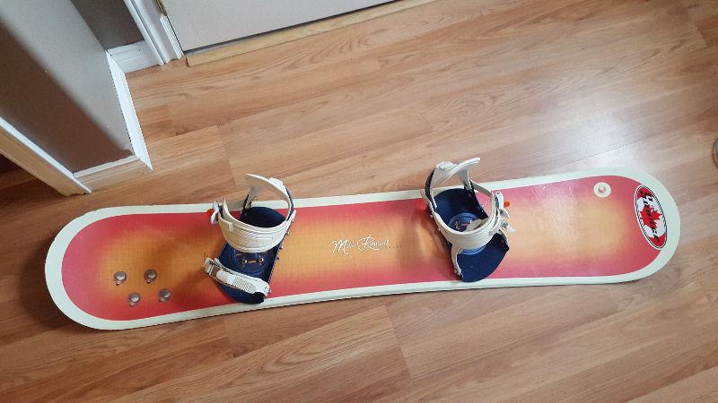 5150 Snowboard with Preston Bindings 50$obo