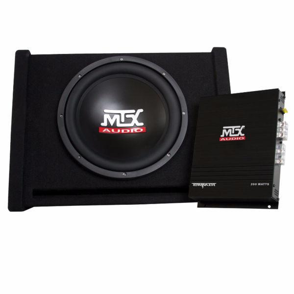 MTX Car Subwoofer(Open Box) Enclosure with Amplifier