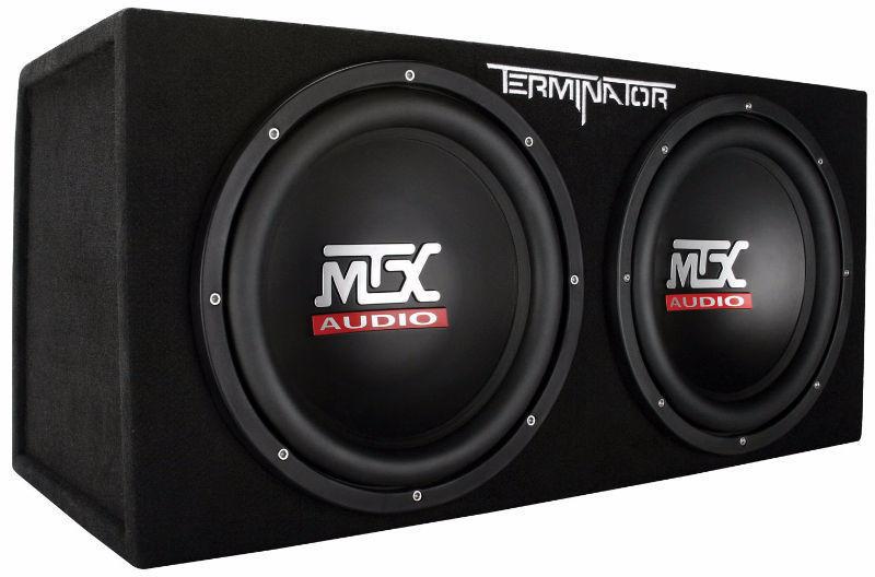 MTX Car Subwoofer Enclosure with Amplifier (open box)