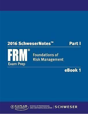FRM Schweser & GARP Part 1 2016 Platinum Exam Prep Bundle