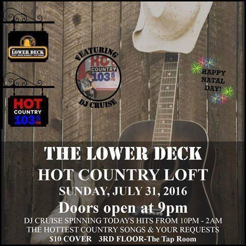 4 passes to the Hot Country 103.5 Hot Country Loft @Lower Deck!