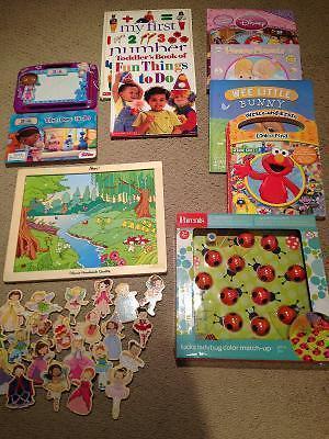 Assorted books and games