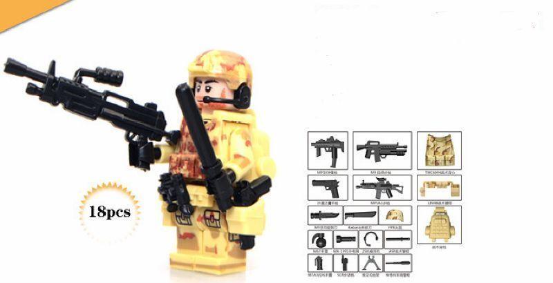 LEGO CUSTOM Brick Weapons, Gear, Accessories, Minifigures