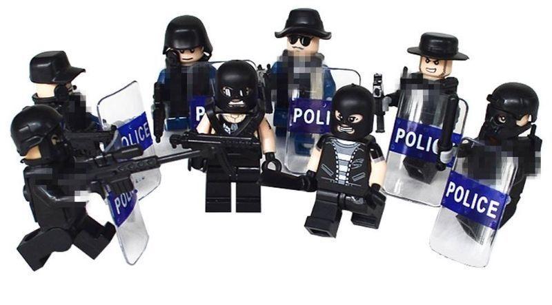 POLICE SWAT Heavy Fire Special Weapons And Tactics Lego compatib