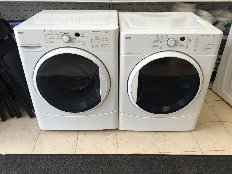 2yr kenmore elite frontload washer dryer with warranty for sale