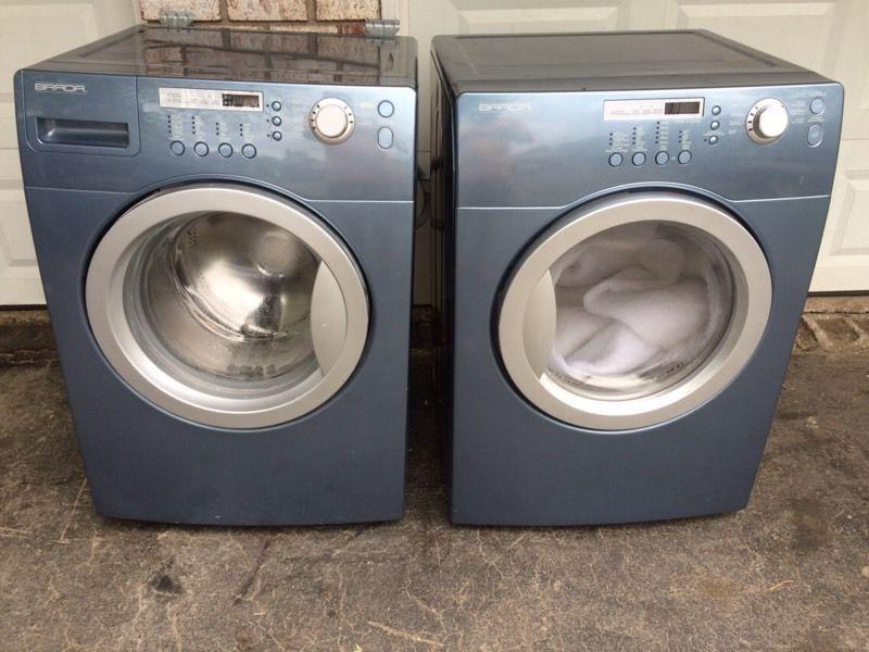 Matching blue Brada washer/dryer