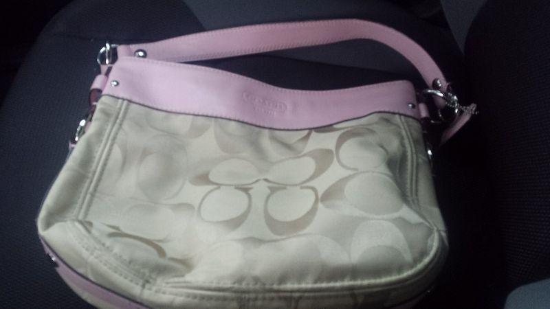Pink coach purse