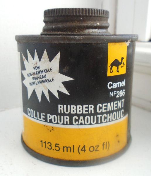 Vintage Camel Rubber Cement Tin Can Rexdale, Ontario