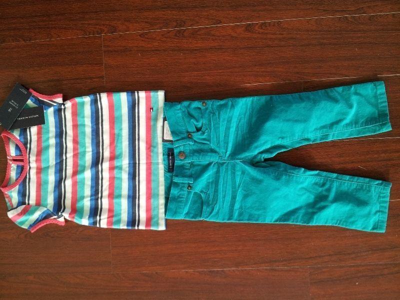 NWT Tommy Hilfiger girls outfit, 18 months