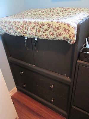 baby furniture-- change table AND dresser combo+9 pad covers