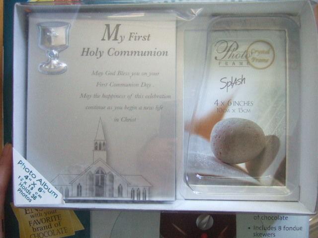 new my first holy communion 4x6: photo album frame 3656