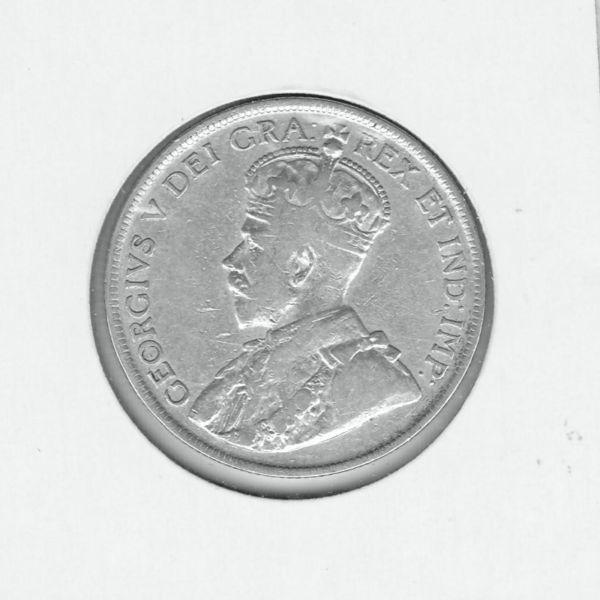 Newfoundland Sterling Silver 1919 Half Dollar