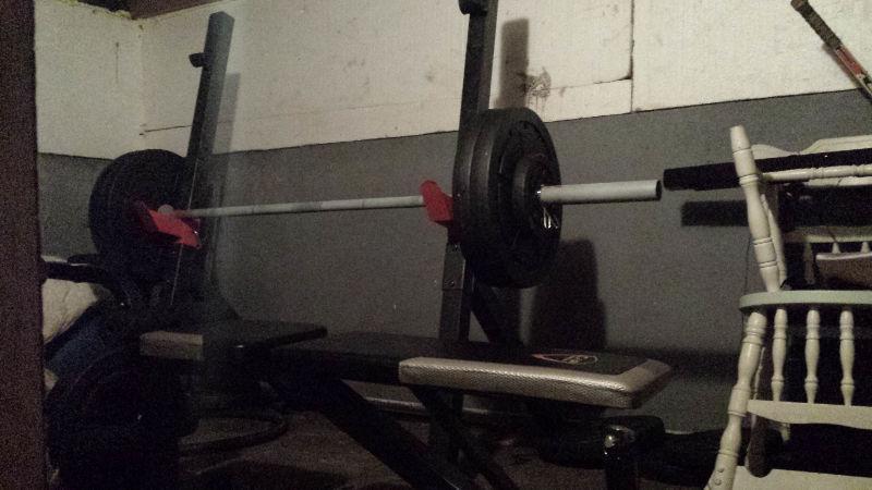 2 in 1 weight bench/squat rack