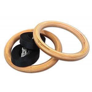Commercial Wood Gym Rings (Pair)
