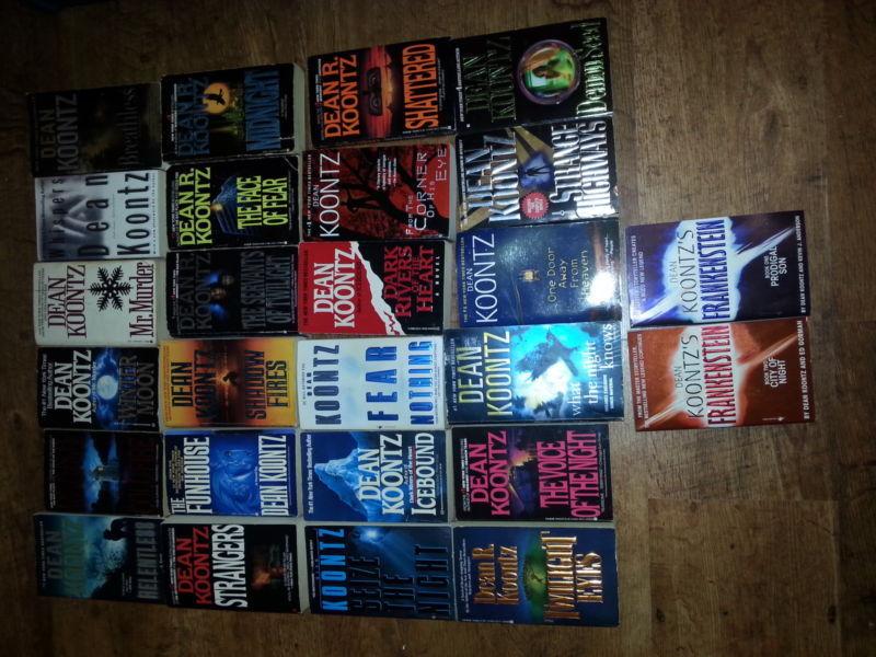 large collection of dean koontz