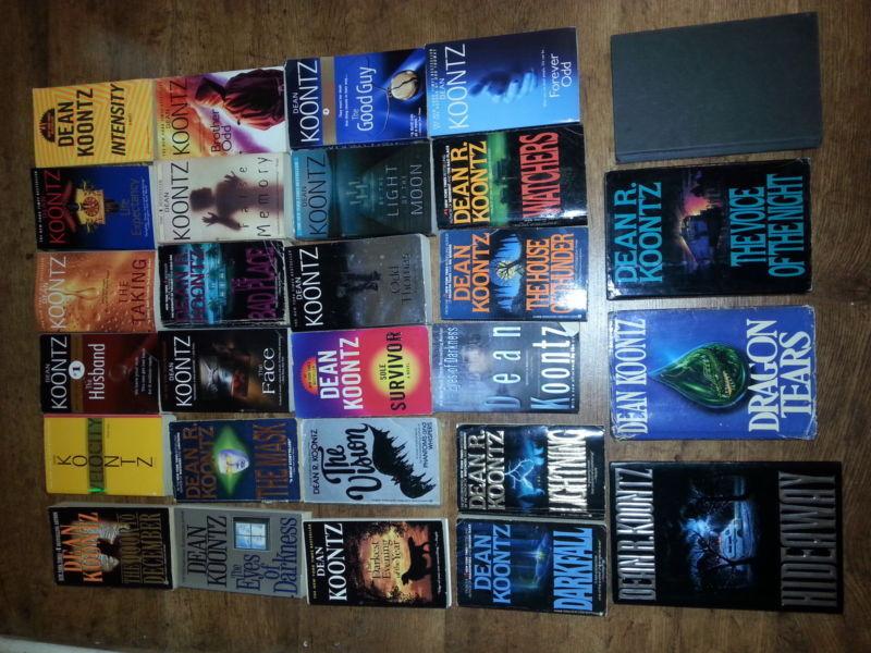 large collection of dean koontz