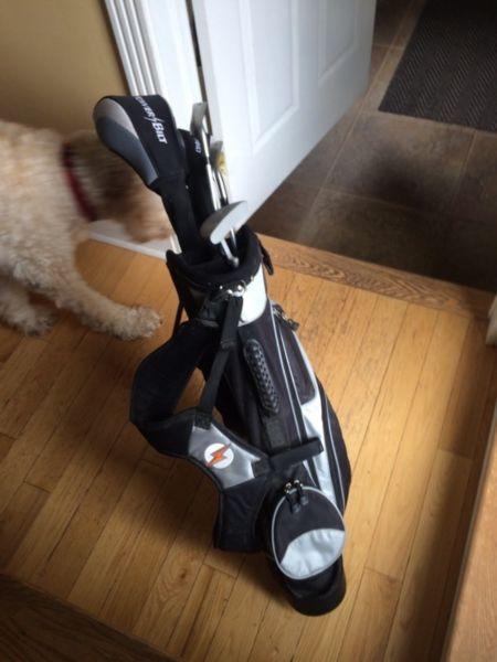 Child golf clubs and bag