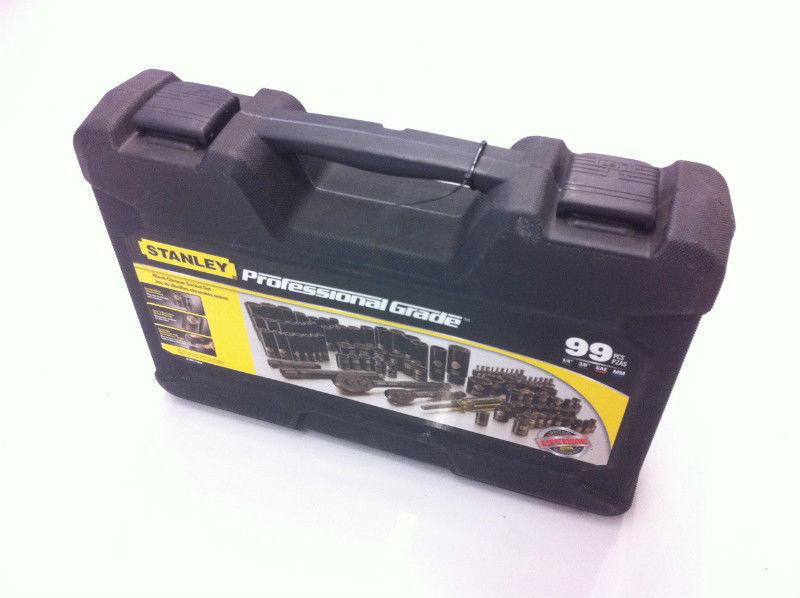 NEW - Stanley 99-Piece Professional Black Chrome Socket Set!