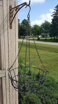 Set of 6 Wrought Iron Hanging Baskets