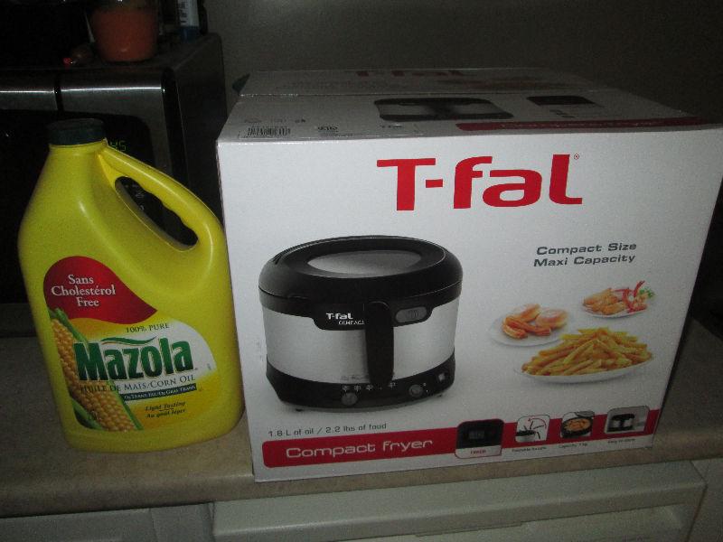 T-Fal Deep Fryer Compact Size Brand New