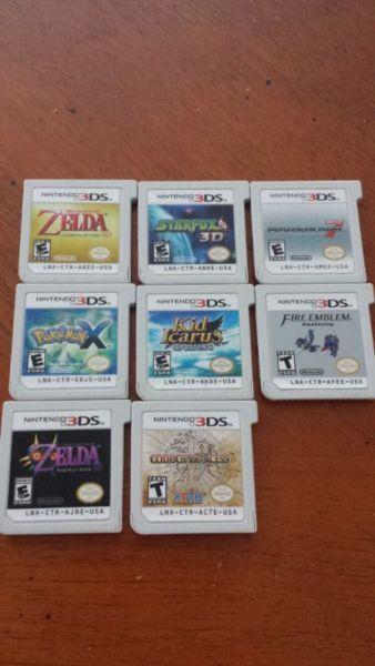 Several 3DS games for sale