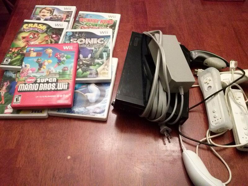 Nintendo Wii and 7 games