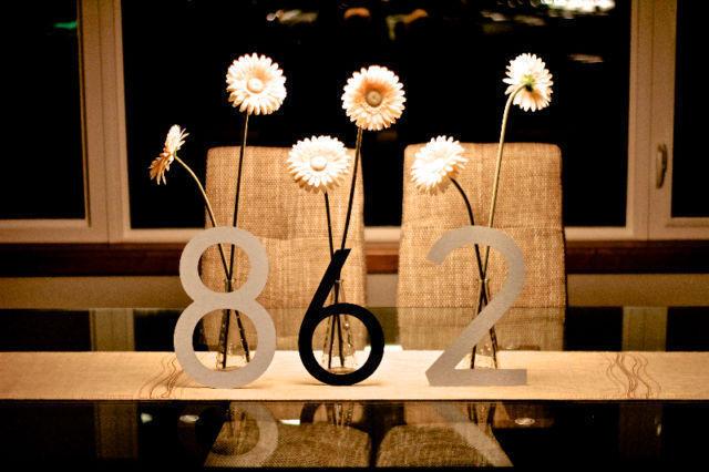 LARGE MODERN METAL HOUSE NUMBERS by HOUSE NUMBER KING