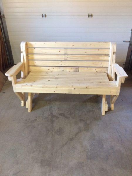 Bench and picnic table all in one