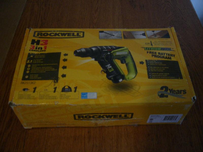 NEW Rockwell 3 in 1 Cordless Drill Set