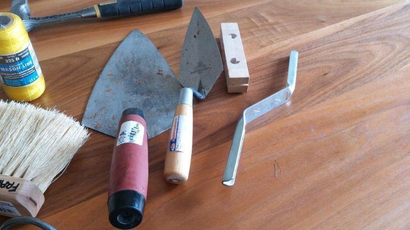 Masonrys tools. All kinds