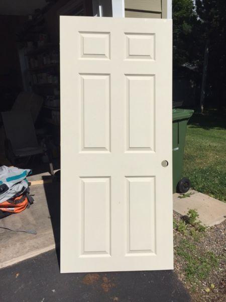 Primed interior door with frame