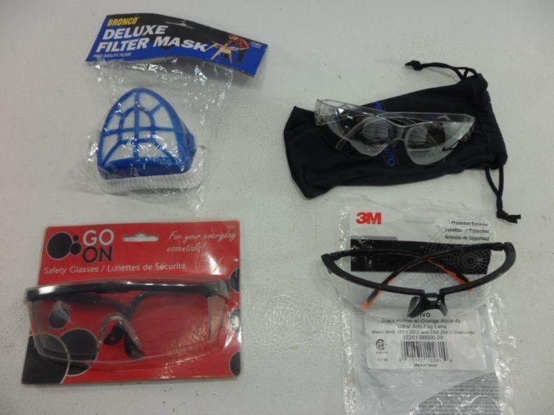 Safety Glasses and Dust Mask