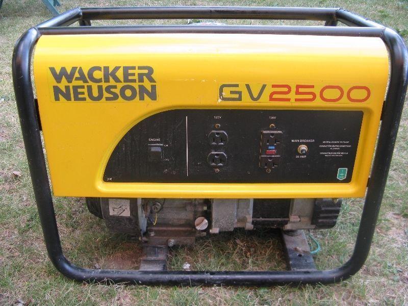 Wacker GV2500 Generator for sale