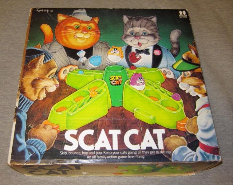Vintage- Scat Cat Game - no batteries required! COMPLETE