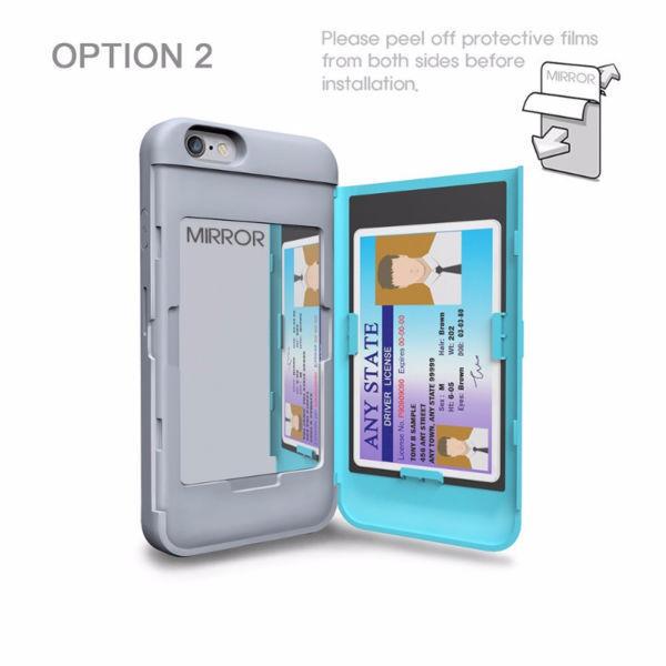 Case wallet / porte-carte avec miroir pour IPhone 6 à vendre