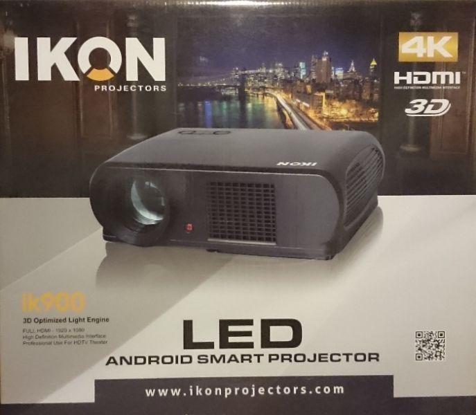 IKON IK-900 4K 3D Home Theater Projector With Accessories