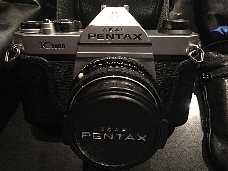 Pentax K1000 + accessoires